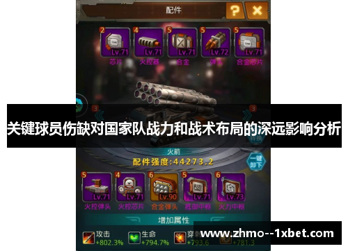 关键球员伤缺对国家队战力和战术布局的深远影响分析